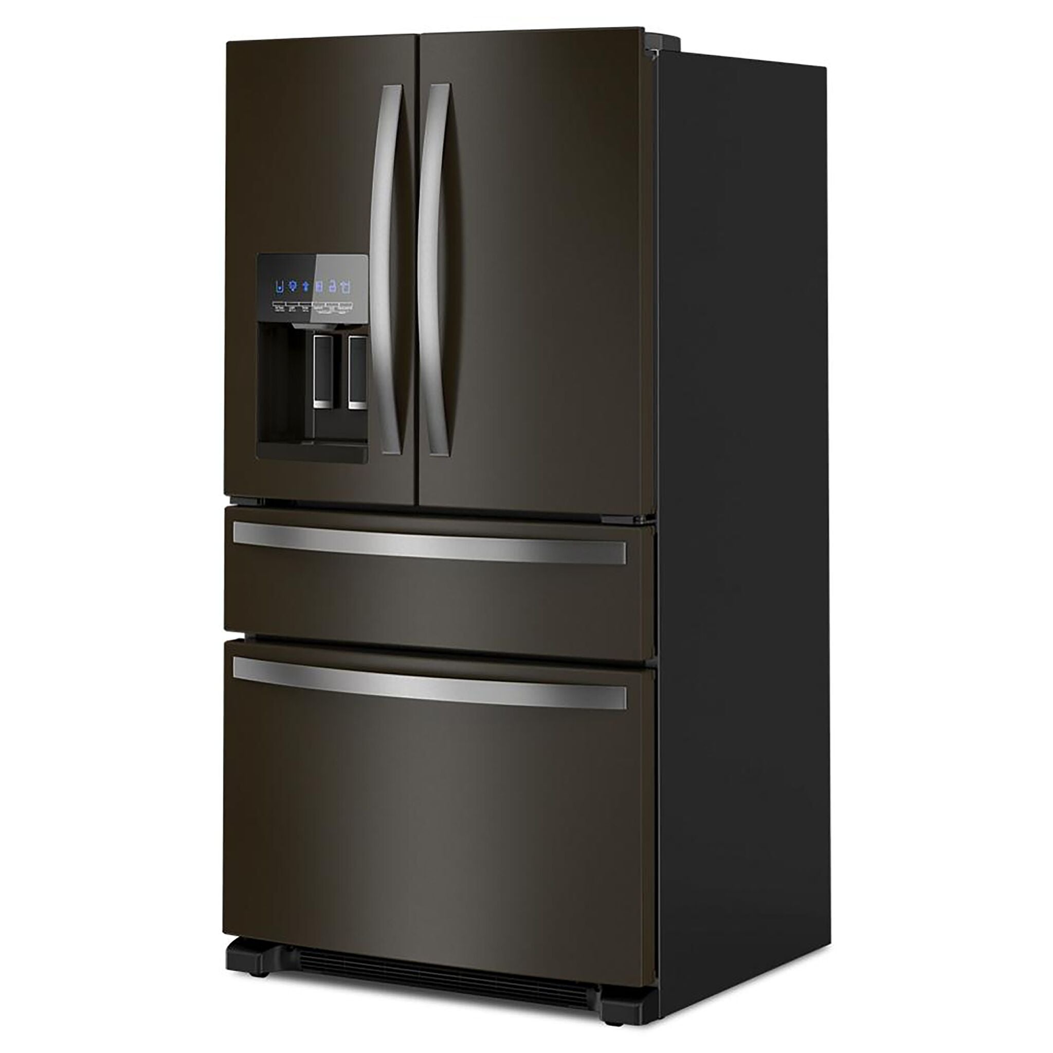 Whirlpool Fingerprint Resistant Black Stainless French Door Refrigerator (24.5 Cu.Ft.) - WRMF3636RV