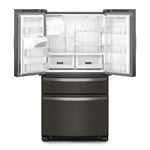 Whirlpool Fingerprint Resistant Black Stainless French Door Refrigerator (24.5 Cu.Ft.) - WRMF3636RV