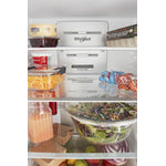 Whirlpool White 24" Counter-Depth Bottom-Freezer Refrigerator (12.9 Cu.Ft.) - WRB533CZJW
