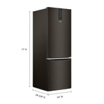 Whirlpool Black Stainless Steel Counter-Depth Bottom-Freezer Refrigerator (12.9 Cu.Ft.) - WRB543CMJV