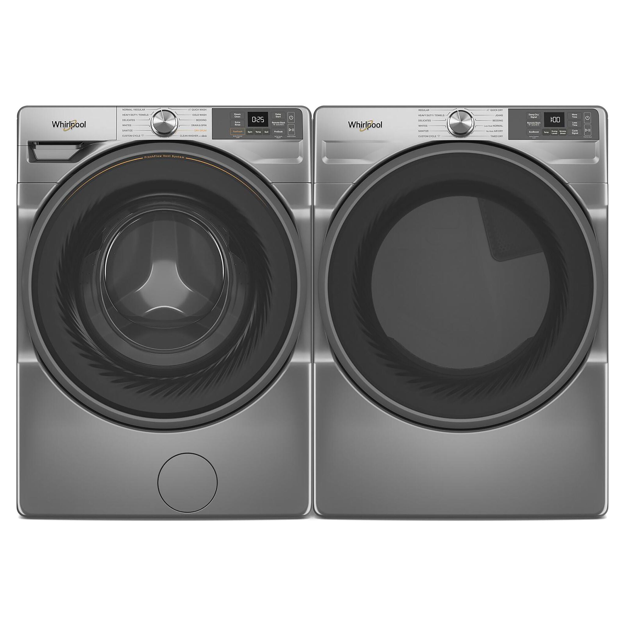 Whirlpool Radiant Silver Gas Dryer (7.4 Cu.Ft.) - WGD6720RR