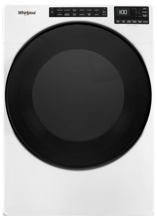 Whirlpool White Electric Dryer with Wrinkle Shield and Steam (7.4 cu. ft.) - YWED6605MW