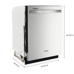 Whirlpool Fingerprint Resistant Stainless Steel Dishwasher with Deep Top Rack (50 dBA) - WDT740SALZ