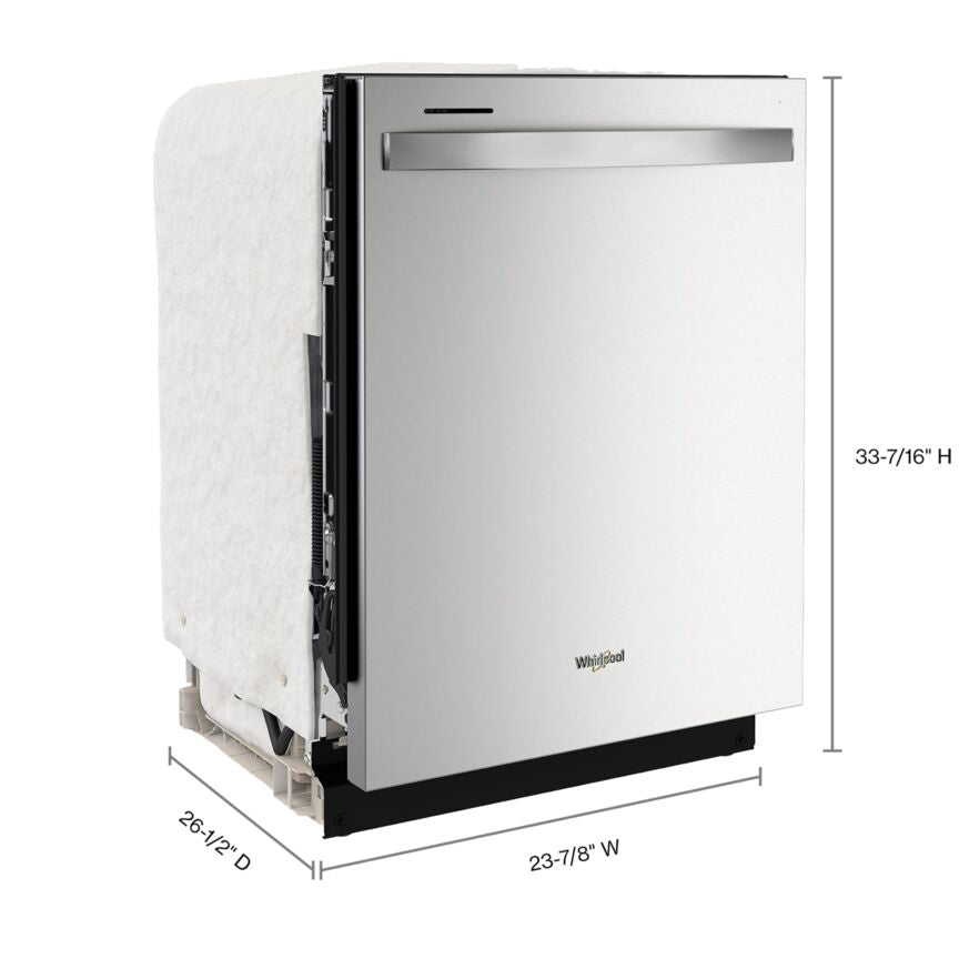 Whirlpool Fingerprint Resistant Stainless Steel Dishwasher with Deep Top Rack (50 dBA) - WDT740SALZ