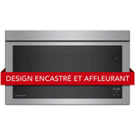KitchenAid Four micro-ondes 1,1 pi cu avec hotte intégrée acier inoxydable PrintShieldMC YKMMF330PPS--