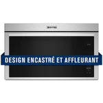 Maytag Four micro-ondes 1,1 pi cu avec hotte intégrée acier inoxydable résistant aux traces de doigts YMMMF6030PZ--
