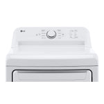 LG White Rear Control Energy Star Dryer with Sensor Dry (7.3 Cu. Ft) - DLE6100W