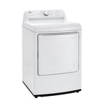 LG White Rear Control Energy Star Dryer with Sensor Dry (7.3 Cu. Ft) - DLE6100W