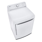 LG White Rear Control Energy Star Dryer with Sensor Dry (7.3 Cu. Ft) - DLE6100W