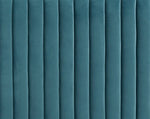 Beavais Platform Velvet Queen Bed - Sea Blue