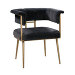 Aalwyn Velvet Dining Chair - Grey