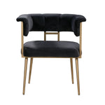Aalwyn Velvet Dining Chair - Grey