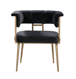 Aalwyn Velvet Dining Chair - Grey