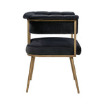 Aalwyn Velvet Dining Chair - Grey