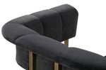 Aalwyn Velvet Dining Chair - Grey