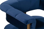 Aalwyn Velvet Dining Chair - Navy