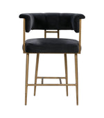 Aalwyn Velvet Counter Stool - Grey