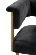 Aalwyn Velvet Counter Stool - Grey