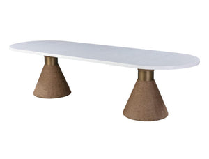 Montangu 120"  Rope Dining Table -  Natural