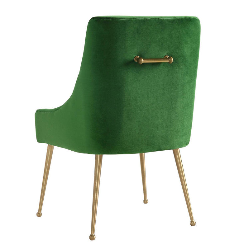 Aries Velvet Dining Chair - Green