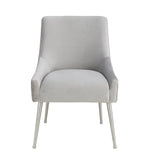 Aries Velvet Dining Chair - Grey