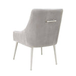 Aries Velvet Dining Chair - Grey