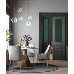 Aries Velvet Dining Chair - Grey