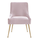 Aries Velvet Dining Chair - Blush