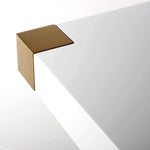 Zinna 95" Dining Table - White/Gold