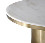 Killaro 47" Round Marble Dining Table
