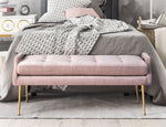 Botha Velvet Bench - Pink