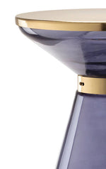 Bloore End Table - Glass/Gold