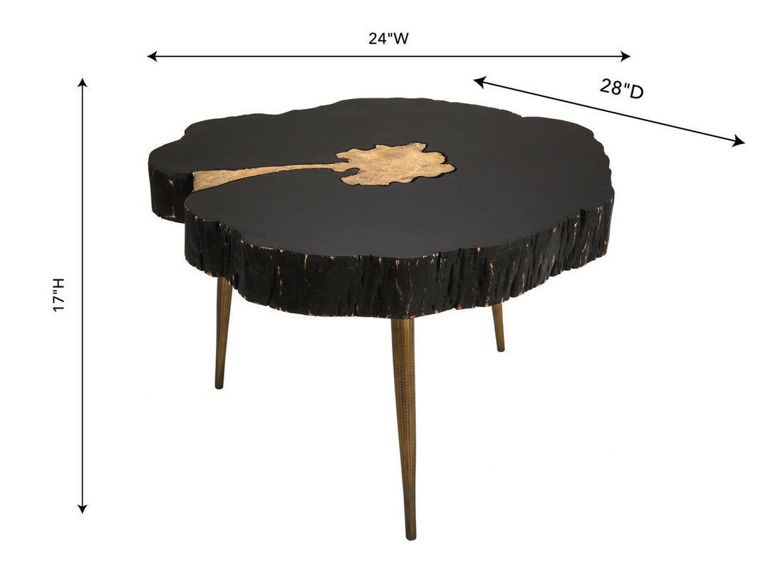 Taaibos Coffee Table - Black/Brass