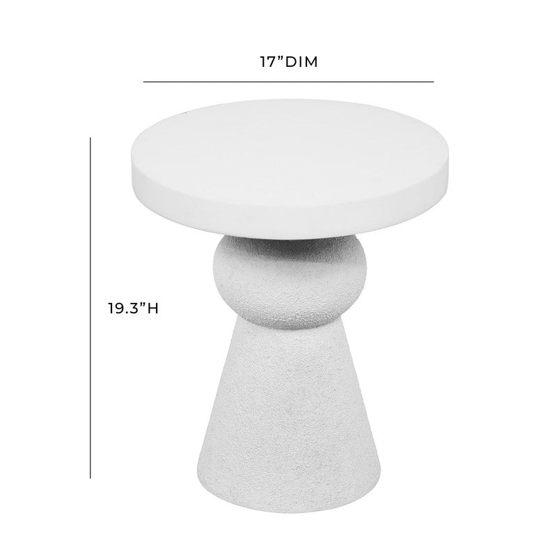 Prato End Table - White