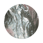 Myrna Concrete Marble End Table - Grey/Blue