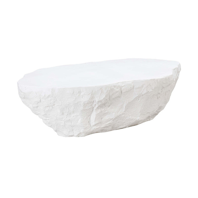 Bergamo Indoor/Outdoor Concrete Coffee Table - White