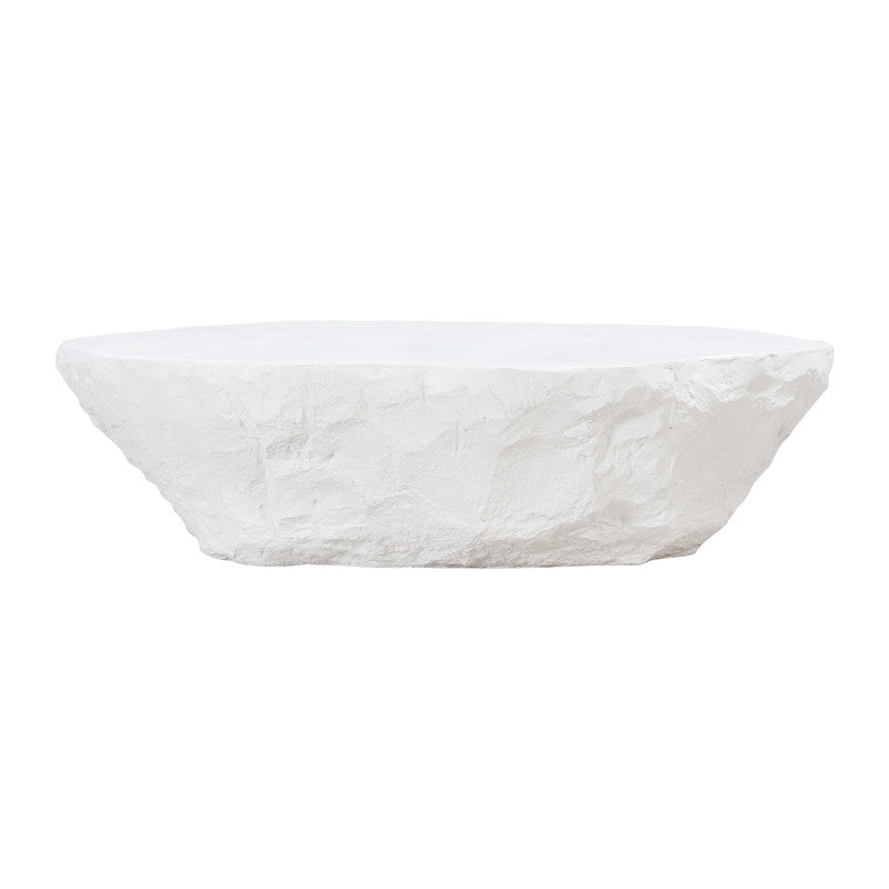 Bergamo Indoor/Outdoor Concrete Coffee Table - White
