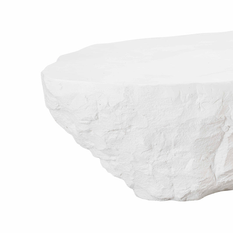 Bergamo Indoor/Outdoor Concrete Coffee Table - White