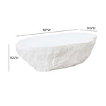 Bergamo Indoor/Outdoor Concrete Coffee Table - White