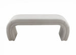 Exeter Velvet Bench - Grey