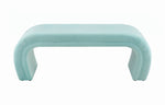 Exeter Velvet Bench - Bright Blue