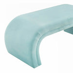 Exeter Velvet Bench - Bright Blue