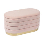 Verona Velvet Bench - Blush