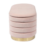 Verona Velvet Bench - Blush