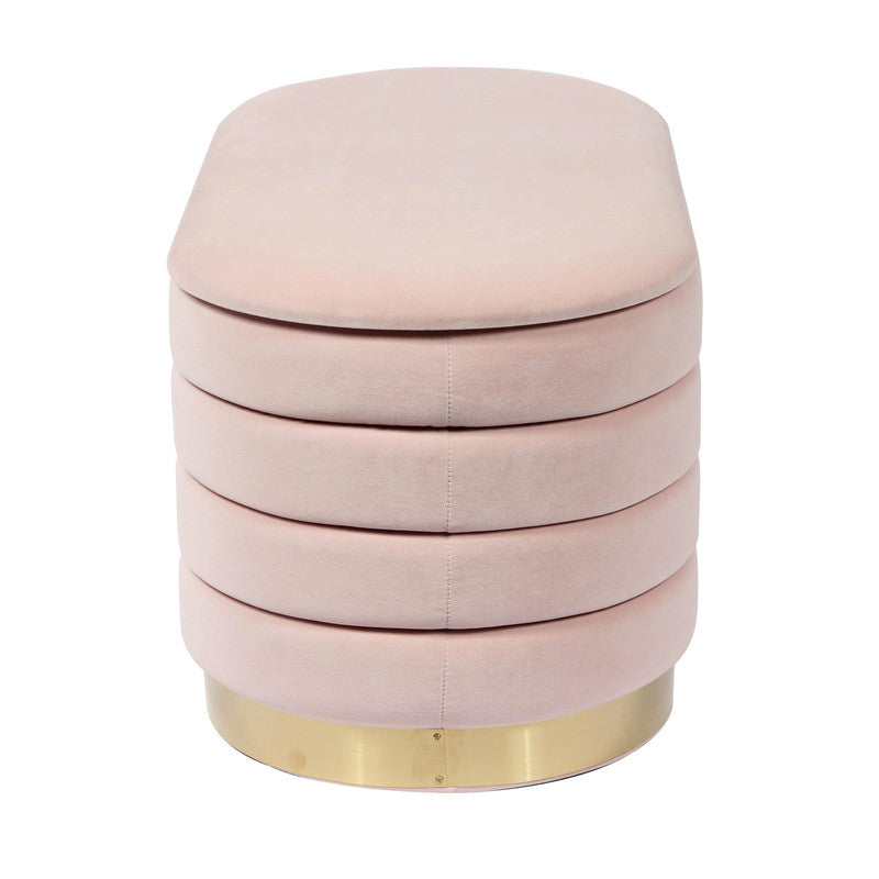 Verona Velvet Bench - Blush