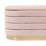 Verona Velvet Bench - Blush