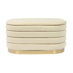 Verona Velvet Bench - Cream
