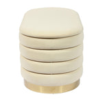 Verona Velvet Bench - Cream