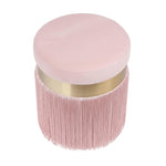 Vicenza Velvet Ottoman - Blush