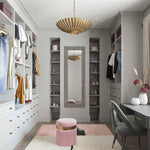 Vicenza Velvet Ottoman - Blush